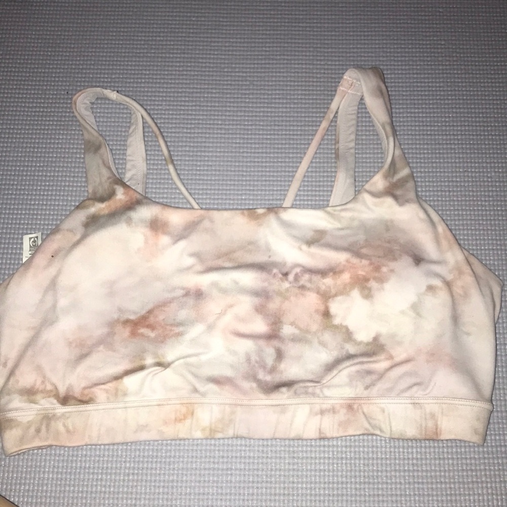 multicolored sports bra